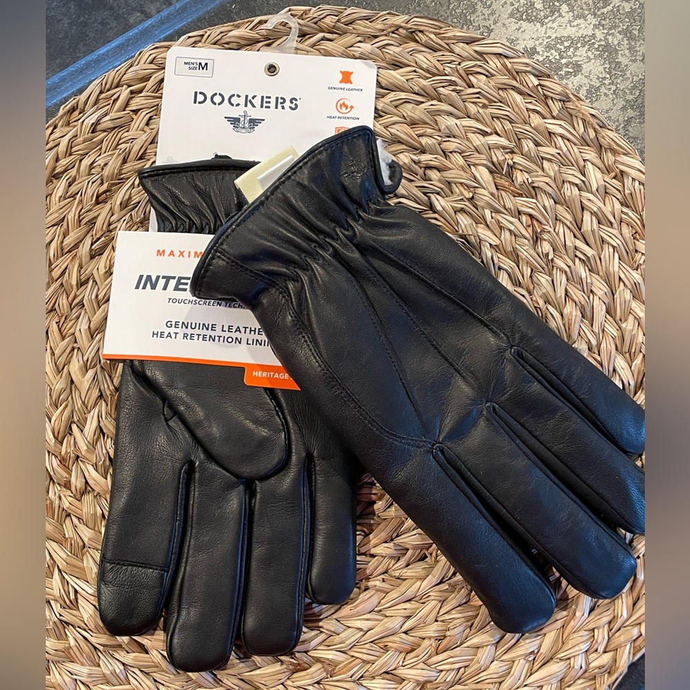 Dockers Intelitouch Leather Gloves
